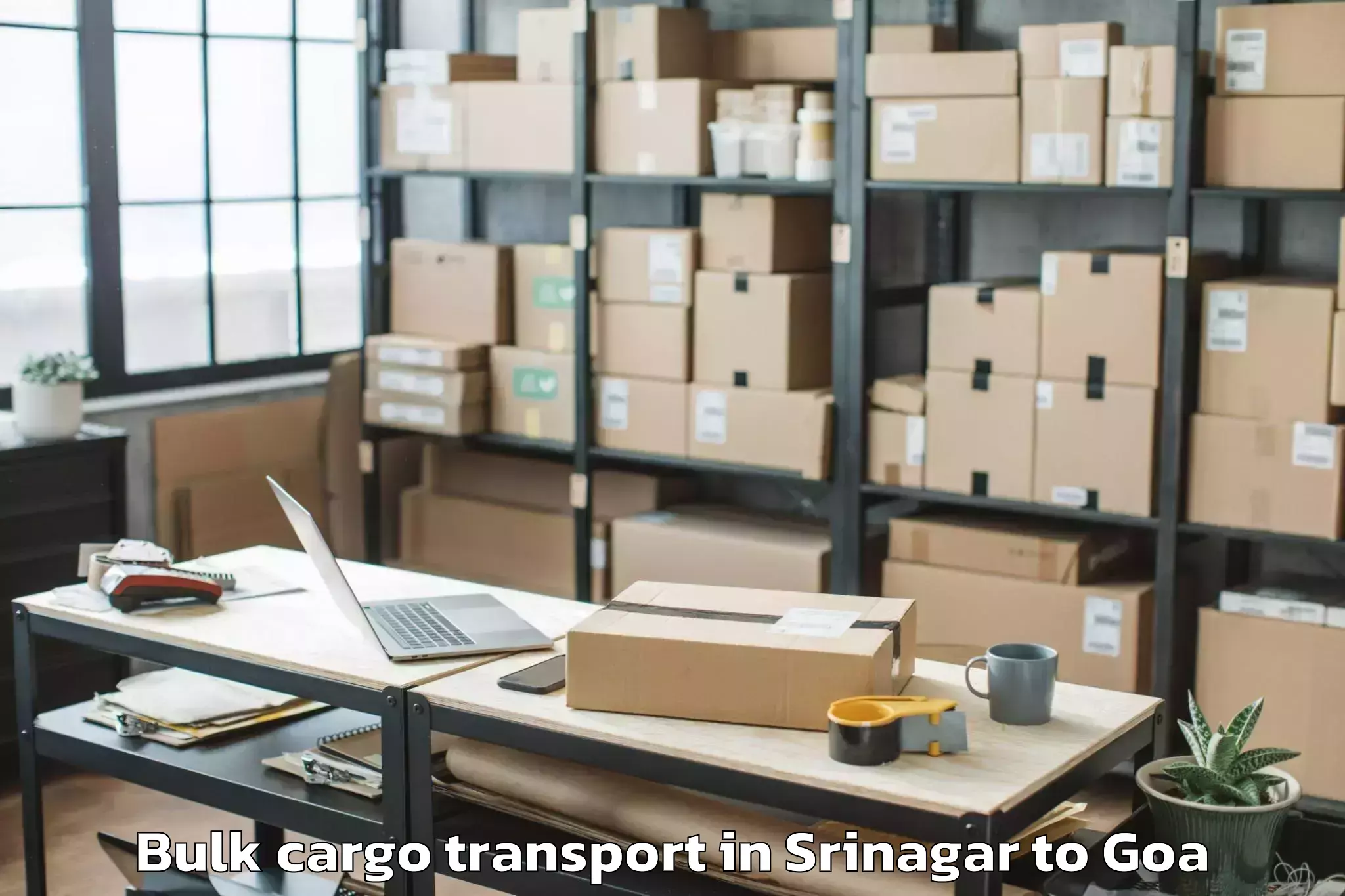 Book Your Srinagar to Valpoi Bulk Cargo Transport Today